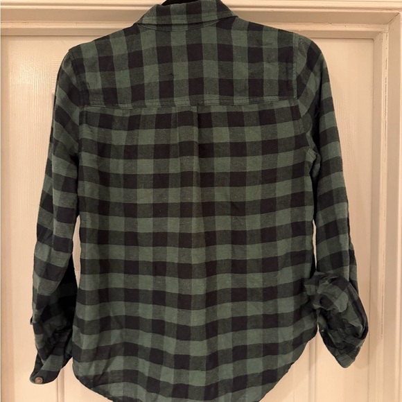 Abercrombie & Fitch Black and Green Plaid Shirt - Women’s - Picture 2 of 4